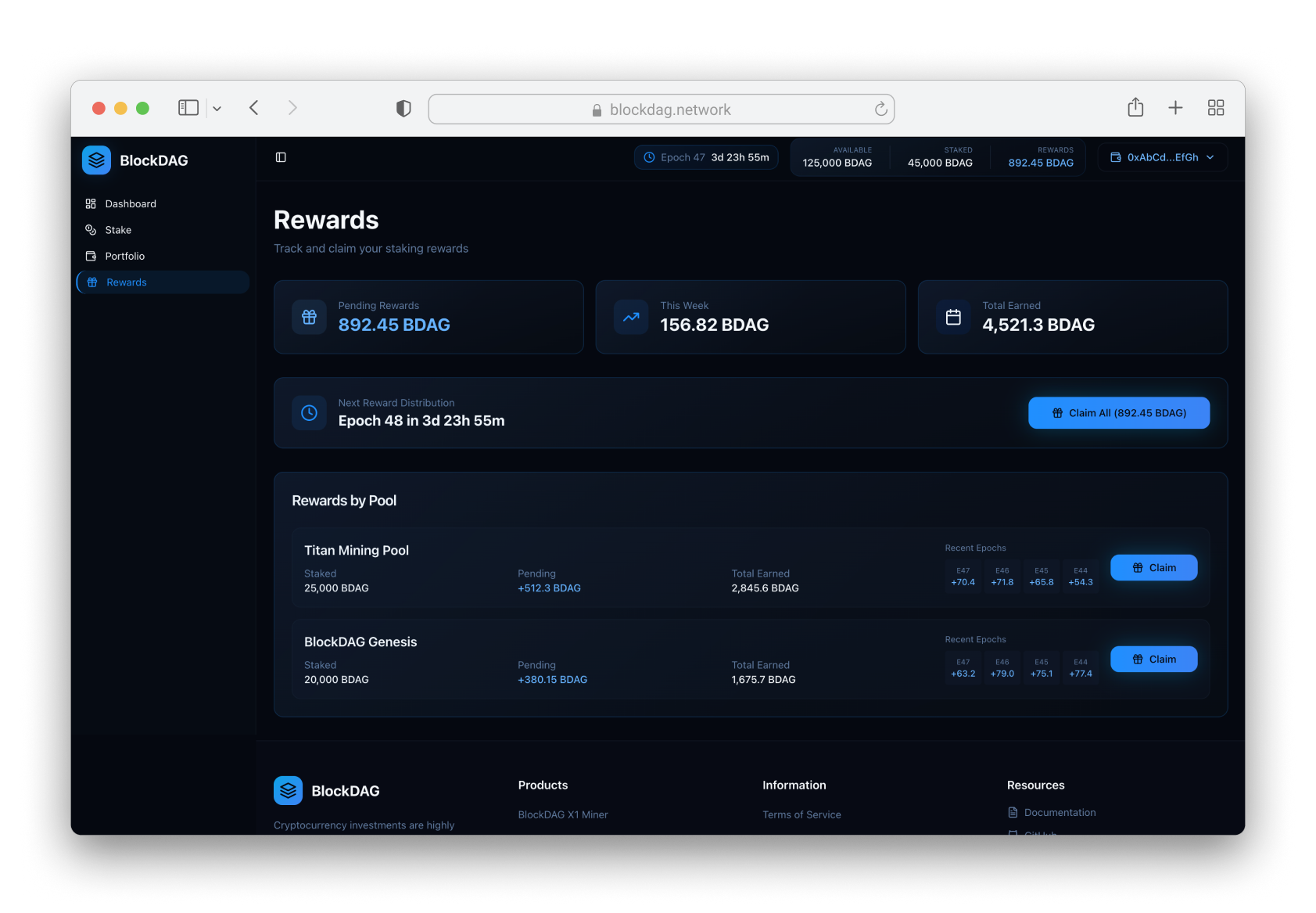 Staking Dashboard